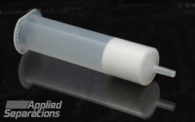 filled solid phase extraction cartridge