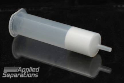 filled solid phase extraction cartridge